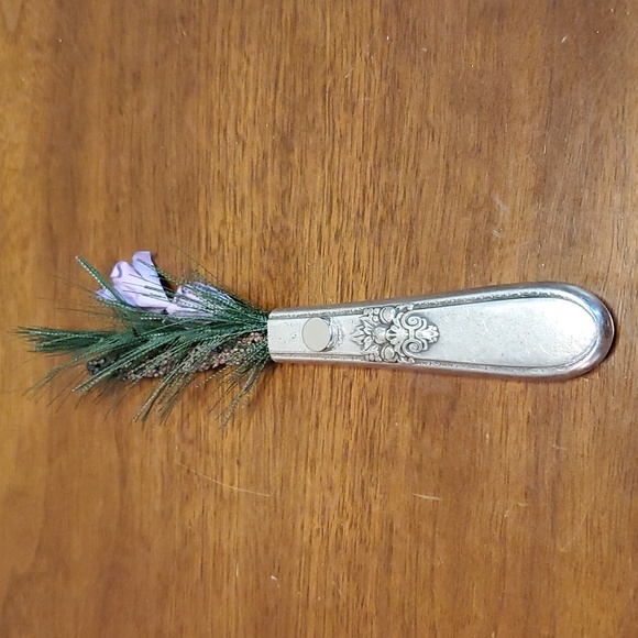 Bud Vase Handcrafted From Vintage Silverware - Picture 2 of 7